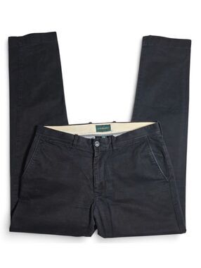 J.Crew Always 484 Slim Chino Pants Black Mens 32x32 Stretch Cotton Preppy